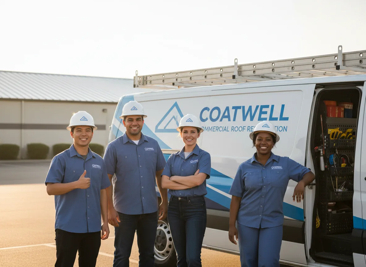 Commercial roof coating company in Burlington, MA